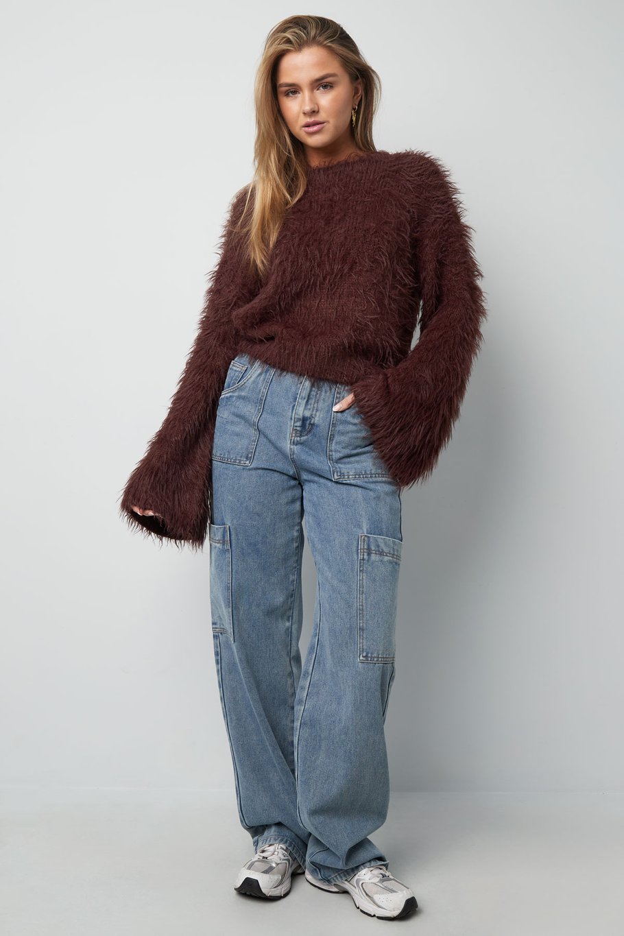Fluffy finesse top - Burgundy Picture11